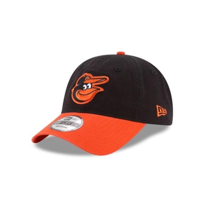 Black Baltimore Orioles Hat - New Era MLB Core Fit Road 49FORTY Fitted Caps USA4831926